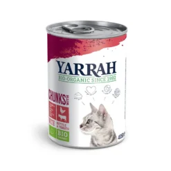 Yarrah - Natvoer Kat Blik Chunks Met Kip & Rund Bio