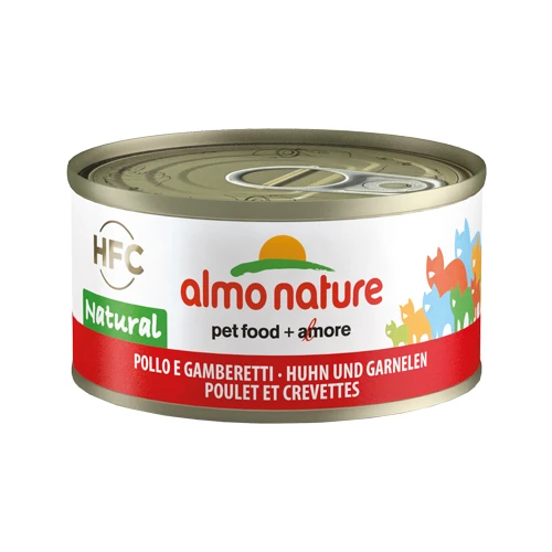 Almo Nature HFC 70 Natural Kattenvoer - Blik - Kip En Garnalen - Afbeelding 3