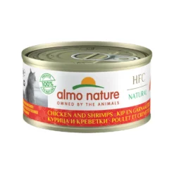 Almo Nature HFC 70 Natural Kattenvoer - Blik - Kip En Garnalen