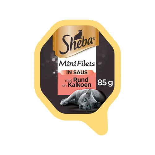 Sheba Mini Filets In Saus - Rund & Kalkoen - Afbeelding 2
